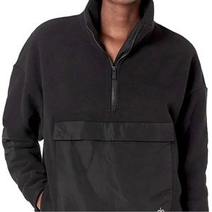 ALO fleece black pullover (medium)